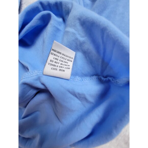 Habitat Blue 3/4 Sleeve Layered Tunic Top Womens Medium Cotton Blend Stretch - Picture 5 of 8